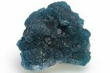 Blue, Cubic/Octahedral Fluorite Encrusted Quartz - Inner Mongolia #224784-1